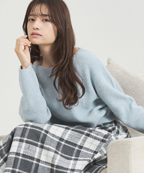 セール】WEB限定 2025秋冬新作 スパンコールラメニット（ニット