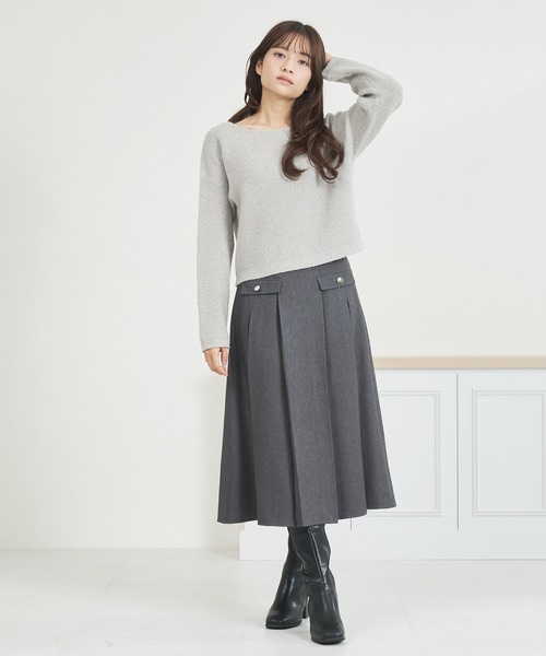 MISCH MASCH（ミッシュマッシュ）の「WEB限定 スパンコールラメニット（ニット/セーター・レディース・ネイビー/グレー/ブルー/ピンク・ﾌﾘ-）」の15枚目の写真