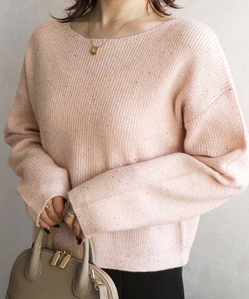 セール】WEB限定 2025秋冬新作 スパンコールラメニット（ニット