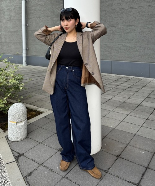 RODEO CROWNS WIDE BOWL（ロデオクラウンズワイドボウル）の「ワイド ルーズデニム（デニムパンツ・レディース・ライトブルー/ブルー/ワンウォッシュ・MEDIUM/SMALL）」の8枚目の写真