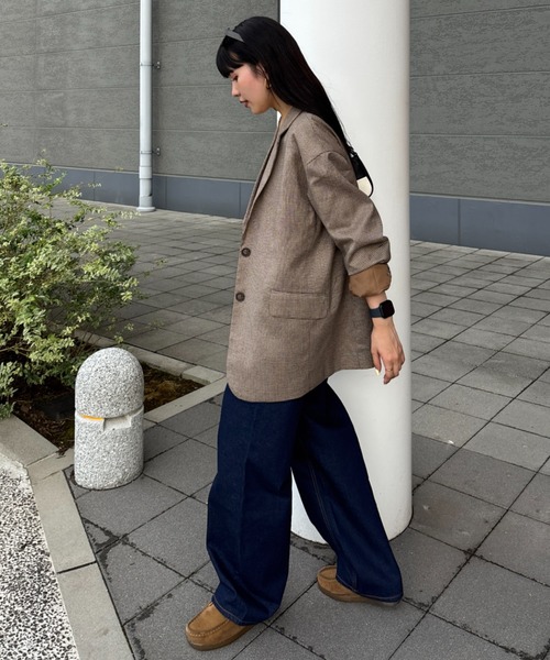 RODEO CROWNS WIDE BOWL（ロデオクラウンズワイドボウル）の「ワイド ルーズデニム（デニムパンツ・レディース・ライトブルー/ブルー/ワンウォッシュ・MEDIUM/SMALL）」の9枚目の写真