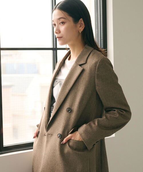 セール】ホームスパン ダブル ジャケット ストレッチ（テーラード