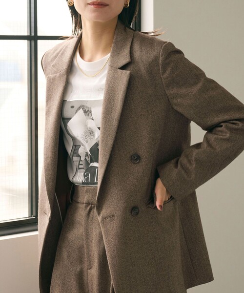 ホームスパン ダブル ジャケット ストレッチ（テーラード