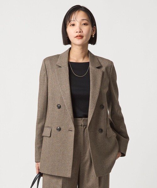 セール】ホームスパン ダブル ジャケット ストレッチ（テーラード