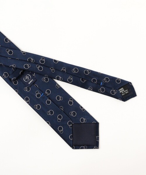 セール】シルク サークル小紋柄 ジャカード ネクタイ（ネクタイ