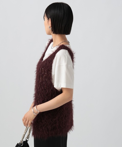 BAYFLOW（ベイフロー）の「[前後で着られる]2WAYバスケットベスト（ベスト・レディース・グレー/オフホワイト/ボルドー・FREE）」の17枚目の写真