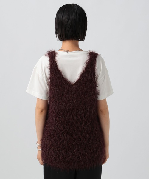 BAYFLOW（ベイフロー）の「[前後で着られる]2WAYバスケットベスト（ベスト・レディース・グレー/オフホワイト/ボルドー・FREE）」の22枚目の写真