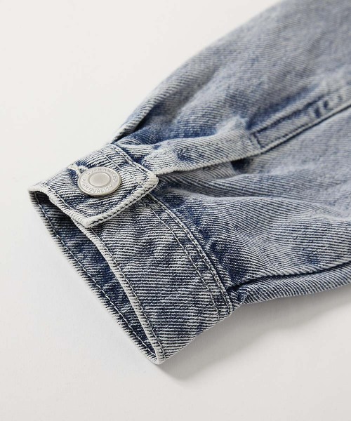 devirock（デビロック）の「ビッグシルエット デニムジャケット（デニムジャケット・キッズ・ネイビー系/ブルー系/ブラック系・100cm/110cm/120cm/130cm/140cm/150cm/160cm）」の15枚目の写真