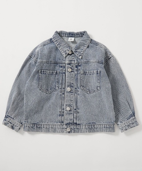 devirock（デビロック）の「ビッグシルエット デニムジャケット（デニムジャケット・キッズ・ネイビー系/ブルー系/ブラック系・100cm/110cm/120cm/130cm/140cm/150cm/160cm）」の18枚目の写真