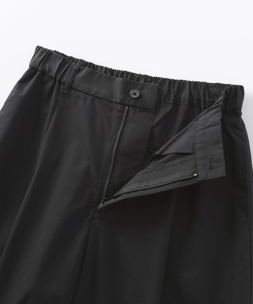 無印良品（ムジルシリョウヒン）の「婦人　乾きやすい　ブロードワイドテーパードパンツ（その他パンツ・レディース・ブラック/ネイビー系/ダークブラウン・S/M/L/XL）」の18枚目の写真