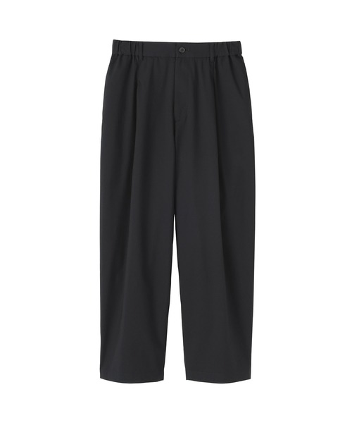 無印良品（ムジルシリョウヒン）の「婦人　乾きやすい　ブロードワイドテーパードパンツ（その他パンツ・レディース・ブラック/ネイビー系/ダークブラウン・S/M/L/XL）」の16枚目の写真