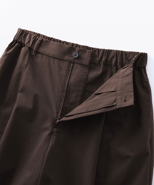 無印良品（ムジルシリョウヒン）の「婦人　乾きやすい　ブロードワイドテーパードパンツ（その他パンツ・レディース・ブラック/ネイビー系/ダークブラウン・S/M/L/XL）」の19枚目の写真