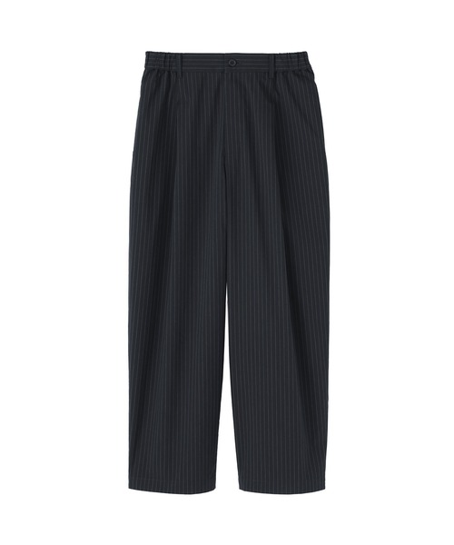 無印良品（ムジルシリョウヒン）の「婦人　乾きやすい　ブロードワイドテーパードパンツ（その他パンツ・レディース・ブラック/ネイビー系/ダークブラウン・S/M/L/XL）」の15枚目の写真