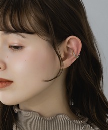 LA MUe（ラミュー）の「【LA MUE】ゴールド×シルバー ミックスカラー レイヤードイヤカフ（イヤーカフ）」