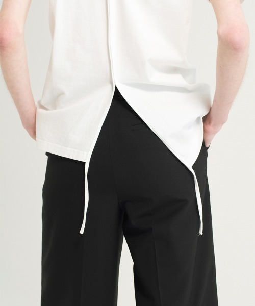 soduk（スドーク）の「twisted t-shirt（Tシャツ/カットソー・レディース・ブラック/ホワイト/ブルー・ONE SIZE）」の4枚目の写真