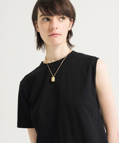 soduk（スドーク）の「twisted t-shirt（Tシャツ/カットソー・レディース・ブラック/ホワイト/ブルー・ONE SIZE）」の19枚目の写真