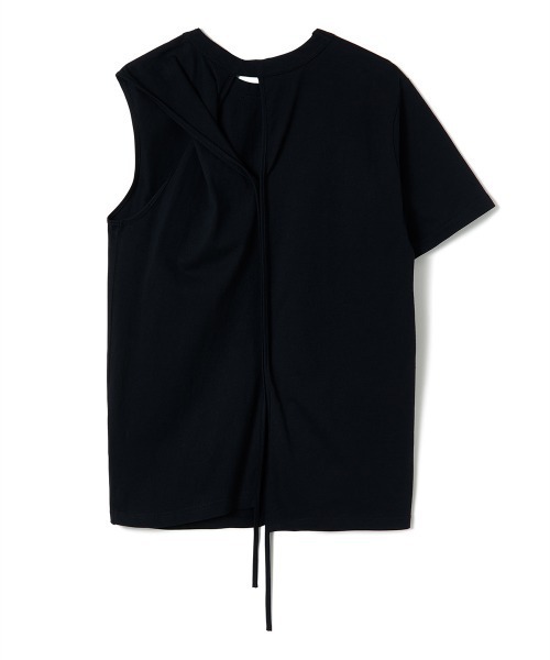 soduk（スドーク）の「twisted t-shirt（Tシャツ/カットソー・レディース・ブラック/ホワイト/ブルー・ONE SIZE）」の16枚目の写真