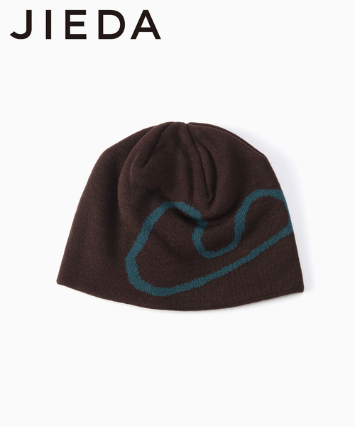 Jieda（ジエダ）の「JIEDA /ジエダJ LOGO KNIT CAP（ハット・メンズ・ブラック/ブラウン・FREE）」の2枚目の写真