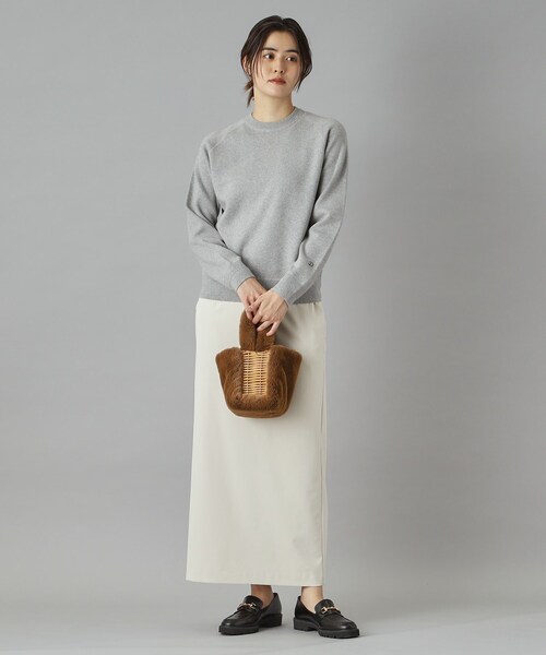 DRESSTERIOR（ドレステリア）の「【洗える/ポケット付き】ストレッチナロースカート（スカート・レディース・ブラック/ナチュラル・38/36/34/40）」の8枚目の写真