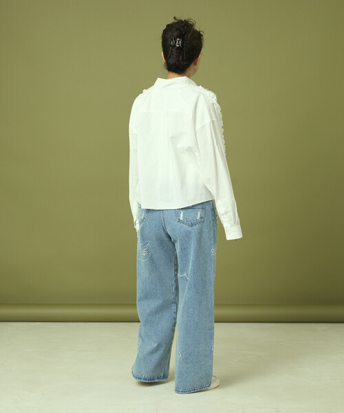 セール】Freada/フリーダ フロントフリル レース シャツ（シャツ