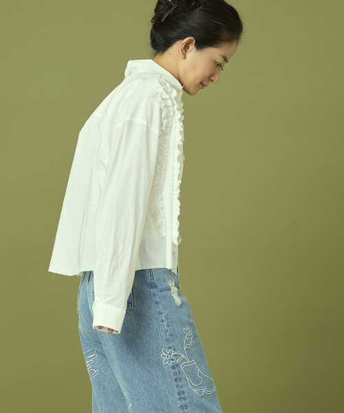 セール】Freada/フリーダ フロントフリル レース シャツ（シャツ