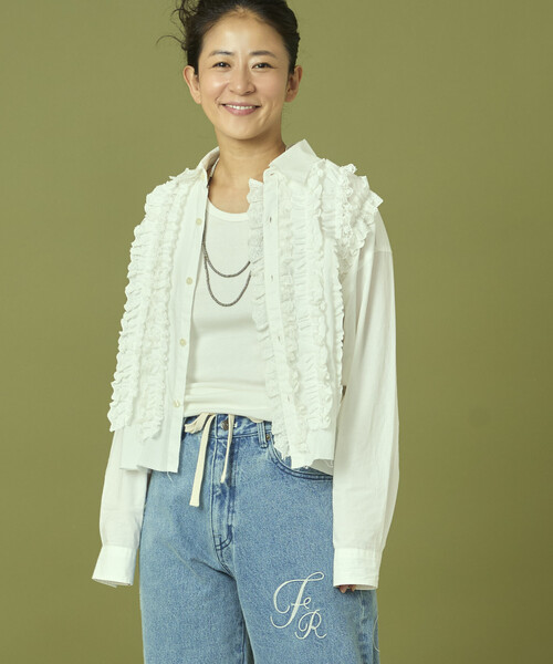 セール】Freada/フリーダ フロントフリル レース シャツ（シャツ