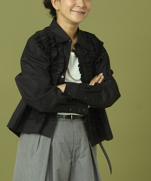 セール】Freada/フリーダ フロントフリル レース シャツ（シャツ