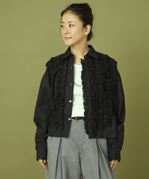 セール】Freada/フリーダ フロントフリル レース シャツ（シャツ