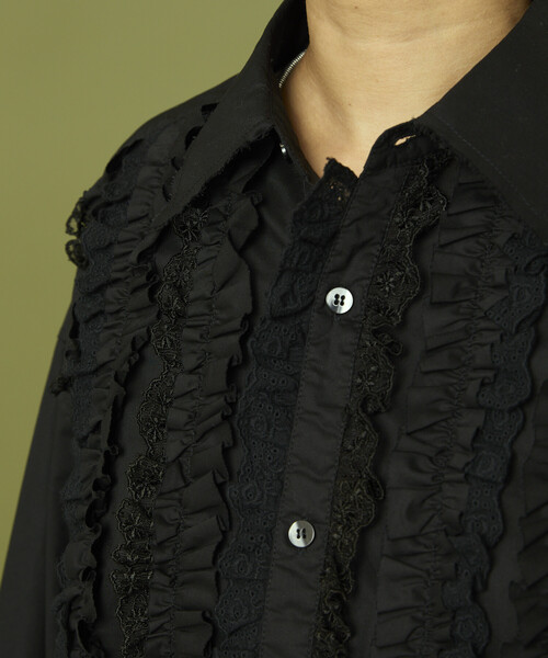 セール】Freada/フリーダ フロントフリル レース シャツ（シャツ