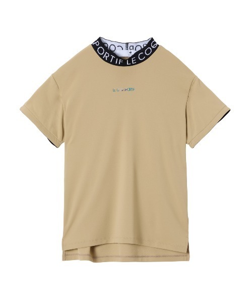 セール】【ワイドシルエット】モックネック半袖シャツ（Tシャツ