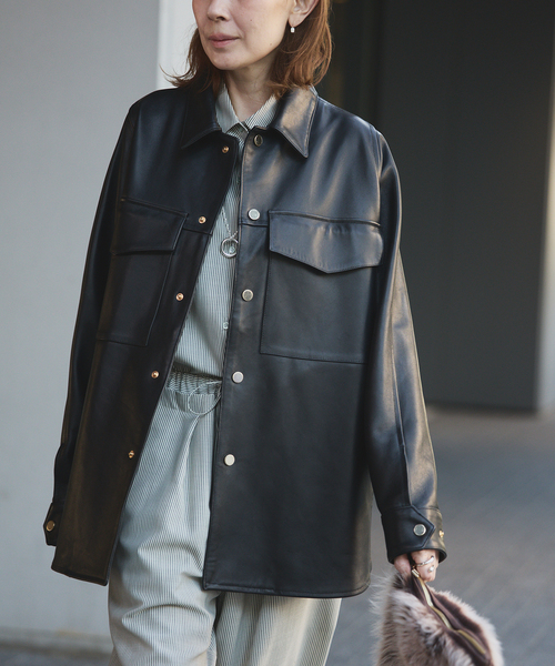 CINQUANTA チンクワンタ　チンクアンタ　ノーカラー　ジャケット CINQUANTA(チンクアンタ)i551/1 スタンドカラーダブルライダース