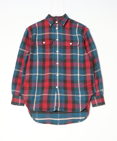 リラックス フィット チェック コットン ツイル シャツ（シャツ