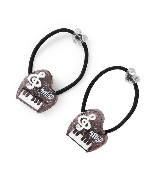 ピアノ ヘアポニー2個セット（ヘアゴム）｜mezzo piano