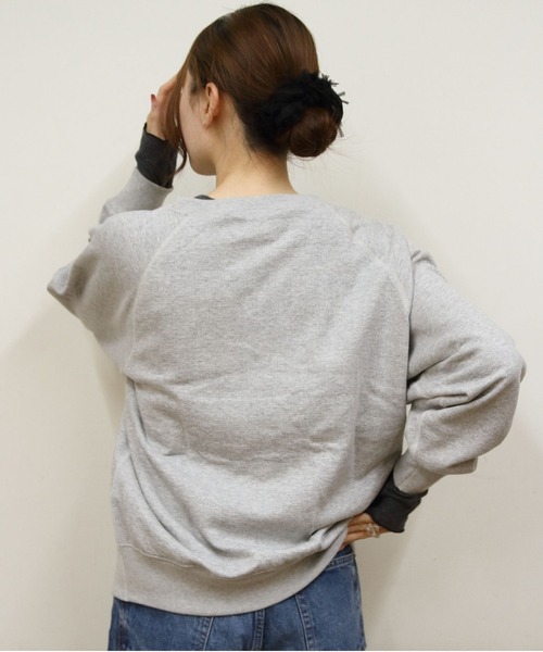 ORCIVAL(オーシバル)の「ORCIVAL/オーシバル ダブルガーゼプルオーバー DOUBLE GAUZE PULLOVER OR-C0497 DCC(Tシャツ/カットソー・レディース・チャコールグレー/オートミール・1)」の11枚目の写真