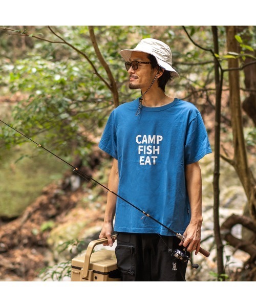 DOD（ディーオーディー）の「ディーオーディー  アウトドアカジュアル 半袖Ｔシャツ（Tシャツ/カットソー・メンズ・ブルー/ホワイト・XL/L/M）」の3枚目の写真