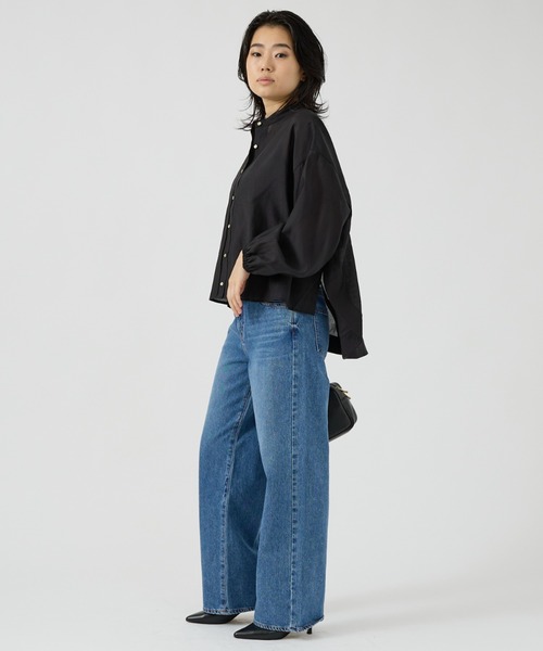 Rouge vif（ルージュヴィフ）の「【NEEDBY heritage/ニードバイヘリテージ】ワイドストレートデニム MEI（デニムパンツ・レディース・ブルー・23/24/25/26）」の6枚目の写真