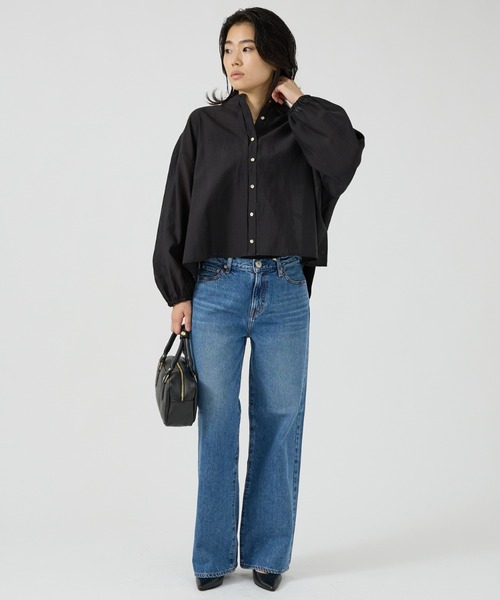 Rouge vif（ルージュヴィフ）の「【NEEDBY heritage/ニードバイヘリテージ】ワイドストレートデニム MEI（デニムパンツ・レディース・ブルー・23/24/25/26）」の9枚目の写真