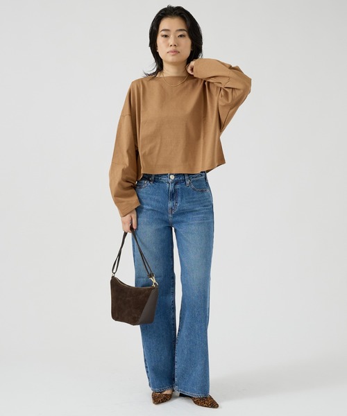 Rouge vif（ルージュヴィフ）の「【NEEDBY heritage/ニードバイヘリテージ】ワイドストレートデニム MEI（デニムパンツ・レディース・ブルー・23/24/25/26）」の11枚目の写真