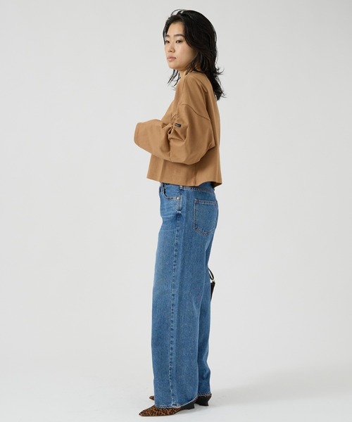 Rouge vif（ルージュヴィフ）の「【NEEDBY heritage/ニードバイヘリテージ】ワイドストレートデニム MEI（デニムパンツ・レディース・ブルー・23/24/25/26）」の12枚目の写真