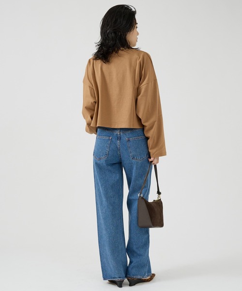 Rouge vif（ルージュヴィフ）の「【NEEDBY heritage/ニードバイヘリテージ】ワイドストレートデニム MEI（デニムパンツ・レディース・ブルー・23/24/25/26）」の13枚目の写真