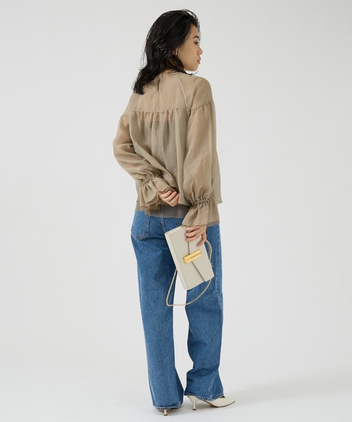 Rouge vif（ルージュヴィフ）の「【NEEDBY heritage/ニードバイヘリテージ】ワイドストレートデニム MEI（デニムパンツ・レディース・ブルー・23/24/25/26）」の19枚目の写真