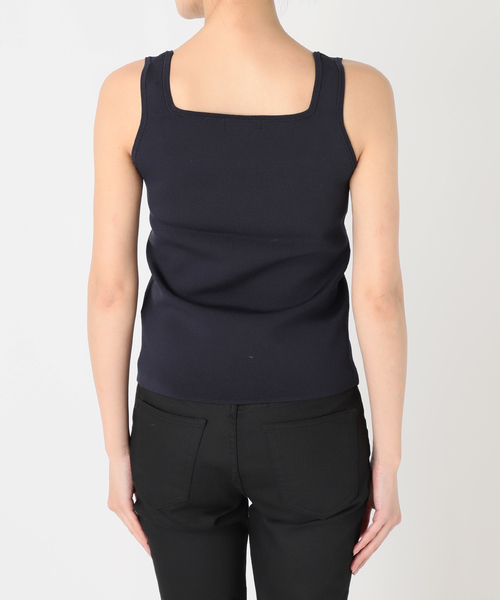 JOURNAL STANDARD（ジャーナルスタンダード）の「《追加4》スクエアネックニットタンク（タンクトップ・レディース・ネイビー/チャコールグレー/アイボリー・FREE）」の19枚目の写真