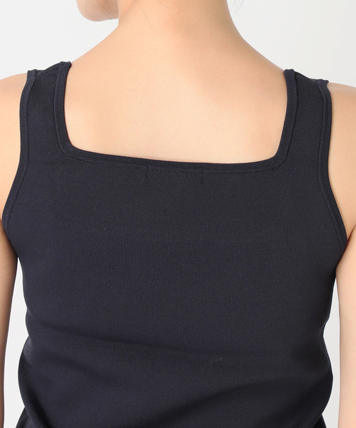 JOURNAL STANDARD（ジャーナルスタンダード）の「《追加4》スクエアネックニットタンク（タンクトップ・レディース・ネイビー/チャコールグレー/アイボリー・FREE）」の20枚目の写真