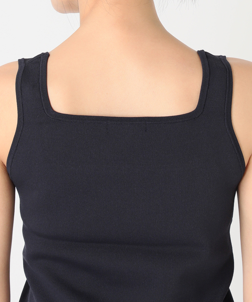 JOURNAL STANDARD（ジャーナルスタンダード）の「《追加4》スクエアネックニットタンク（タンクトップ・レディース・ネイビー/チャコールグレー/アイボリー・FREE）」の22枚目の写真