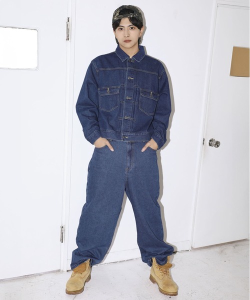 セットアップ対応】短丈デニムジャケット/2ndタイプ/Gジャン/デニムon