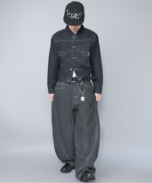 セットアップ対応】短丈デニムジャケット/2ndタイプ/Gジャン/デニムon