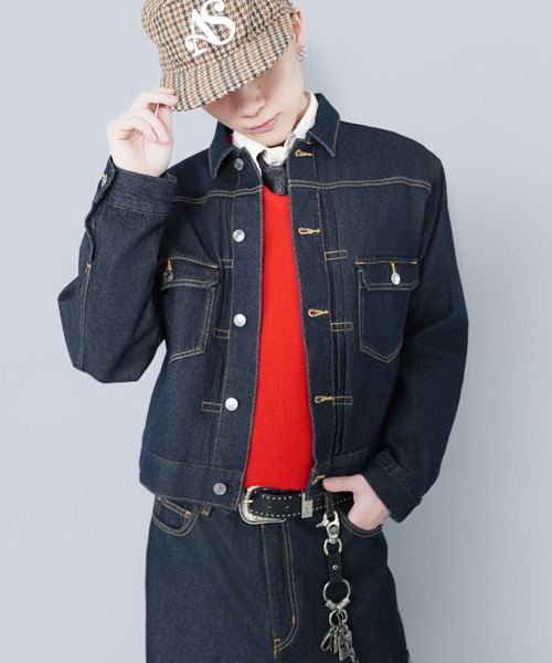1点使いOK/セットアップも可】短丈デニムジャケット/2ndタイプ/Gジャン