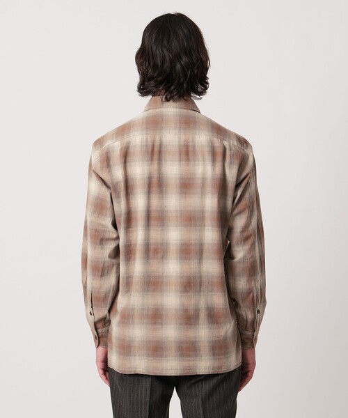 UNITED ARROWS(ユナイテッドアローズ)の「SOKTAS オンブレチェック ワンピースカラーシャツ(シャツ/ブラウス・メンズ・ブラウン系・M/S/L/XL)」の3枚目の写真
