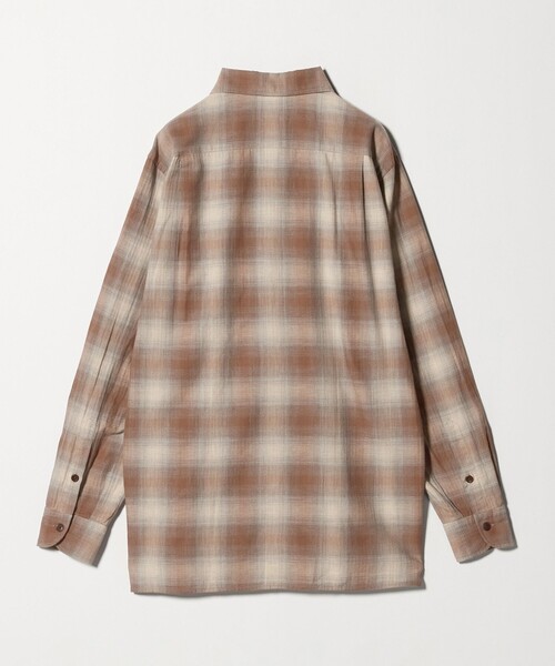 UNITED ARROWS(ユナイテッドアローズ)の「SOKTAS オンブレチェック ワンピースカラーシャツ(シャツ/ブラウス・メンズ・ブラウン系・M/S/L/XL)」の5枚目の写真