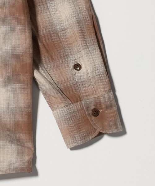 UNITED ARROWS(ユナイテッドアローズ)の「SOKTAS オンブレチェック ワンピースカラーシャツ(シャツ/ブラウス・メンズ・ブラウン系・M/S/L/XL)」の7枚目の写真